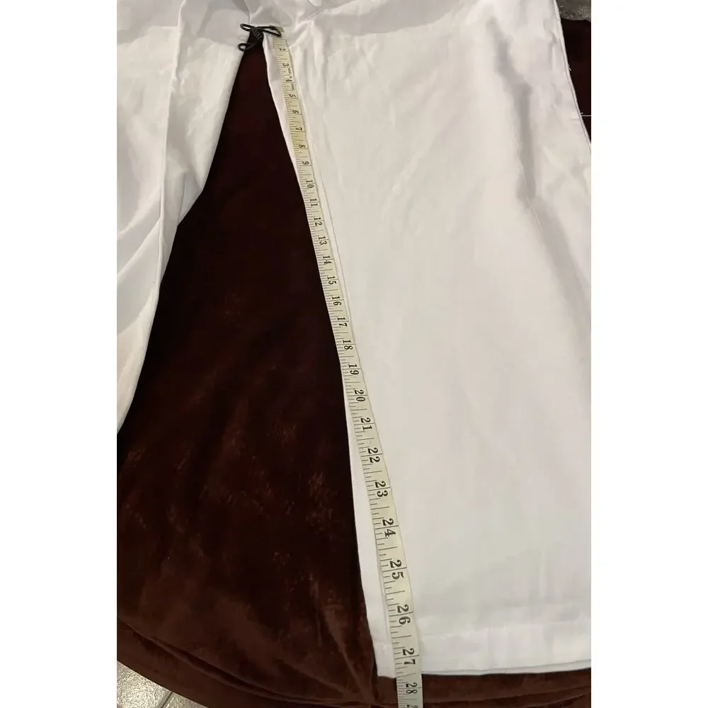 NEW TAGS Defunct Kmart Basic Editions Relaxed Fit White Casual Pants, Sz L